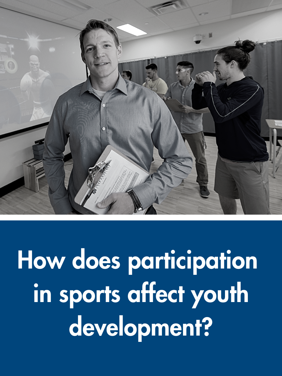 Researcher Mark Bruner in the Groups for Youth Development lab