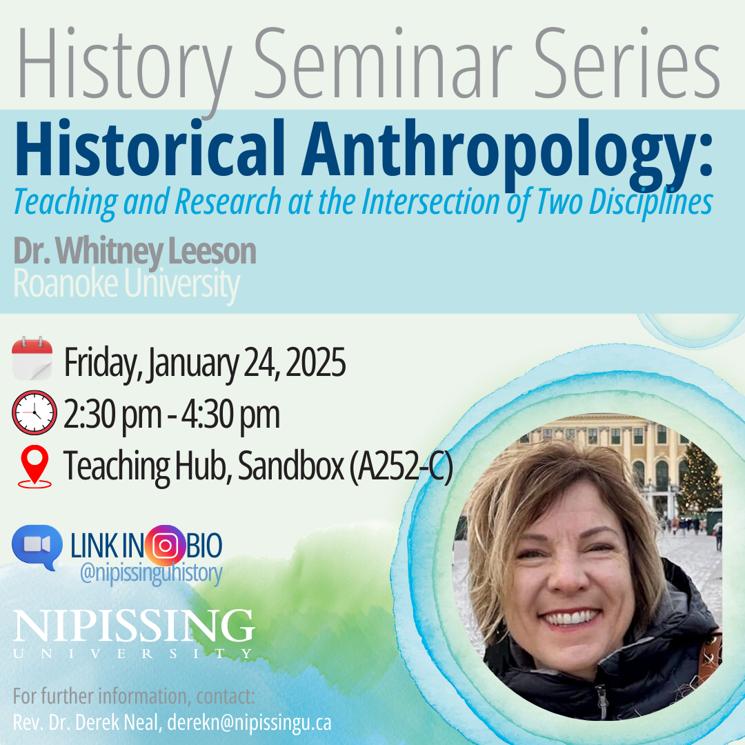 Ad poster for the Historical Anthropology Seminar