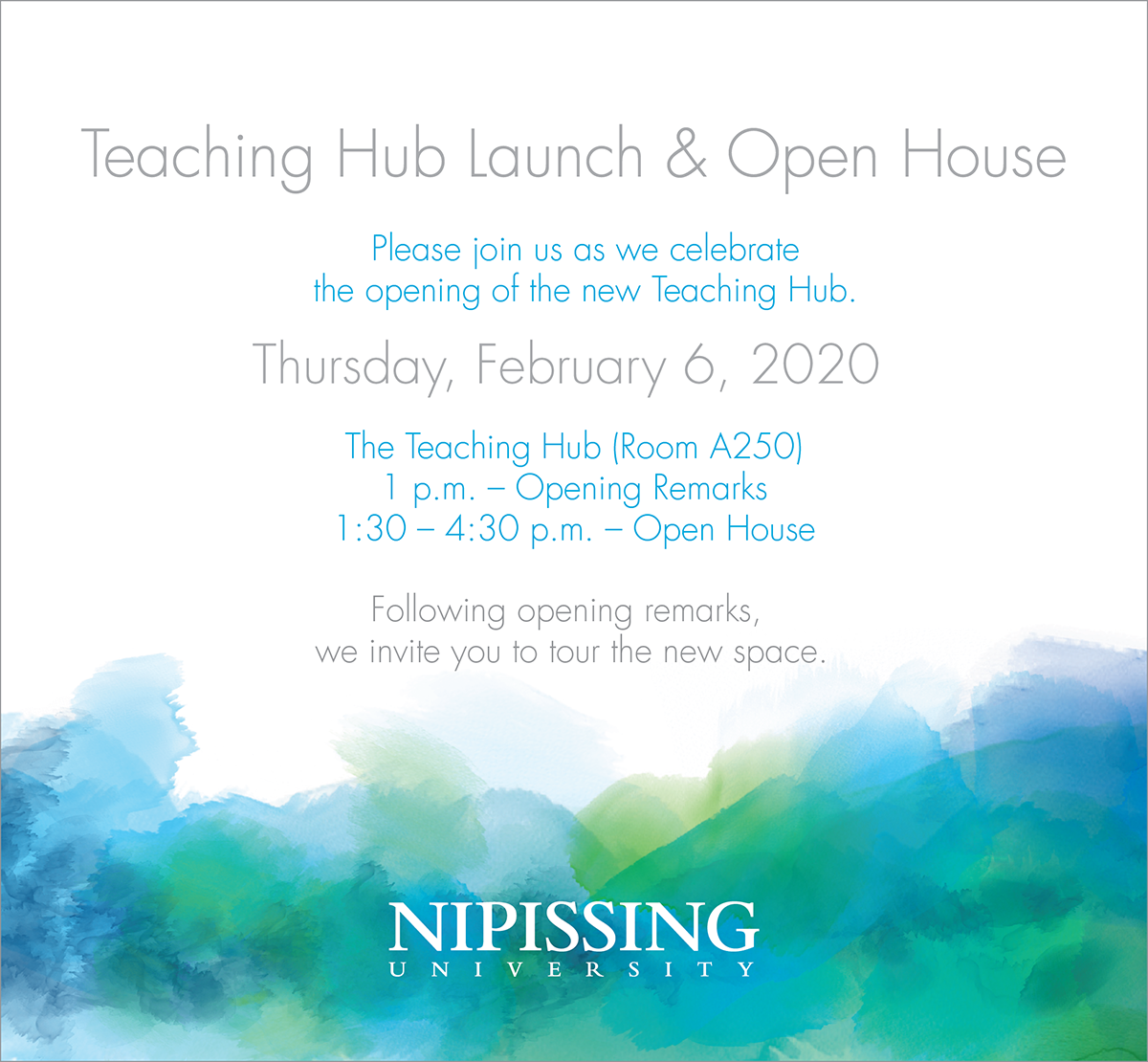 Teaching Hub Launch Invitation