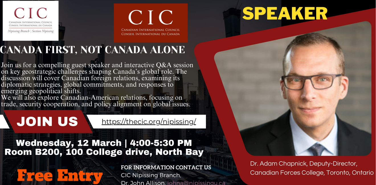 Event poster with details on where and when.