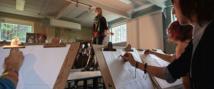 Drawing studio at Monastery Hall