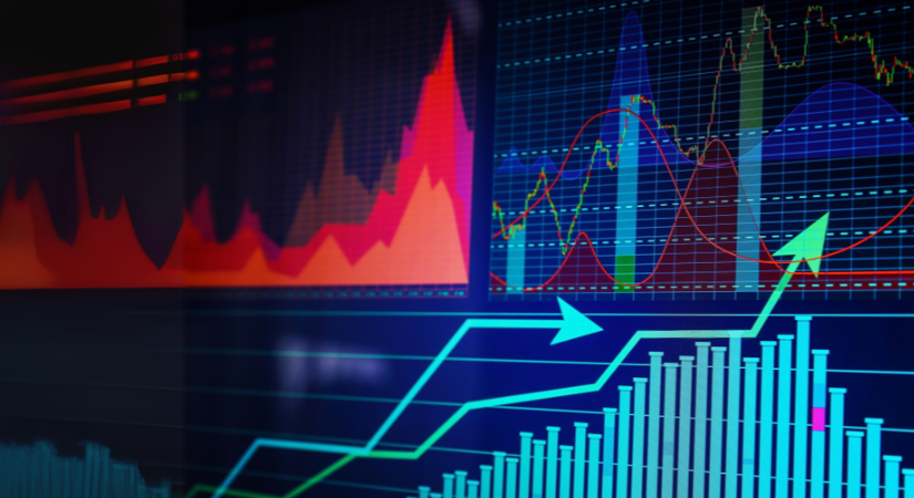 Statistics and data displayed in various colors 