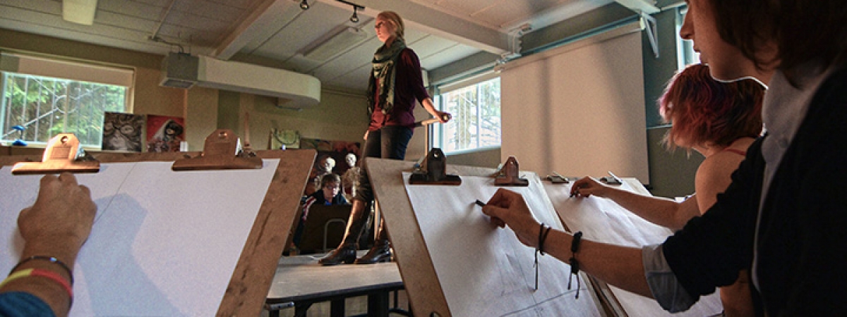 Drawing studio at Monastery Hall