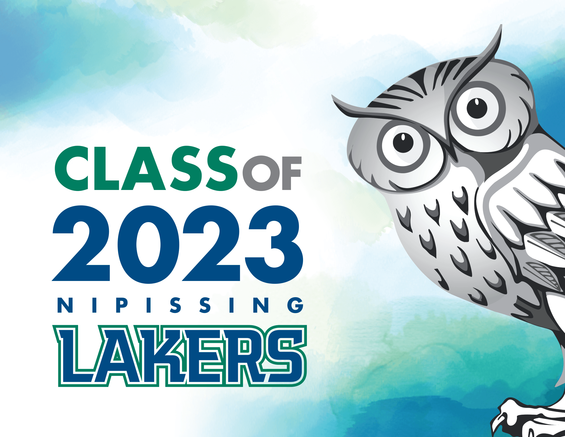 Class of 2023 Convocation Lawn Sign Lakers Owl