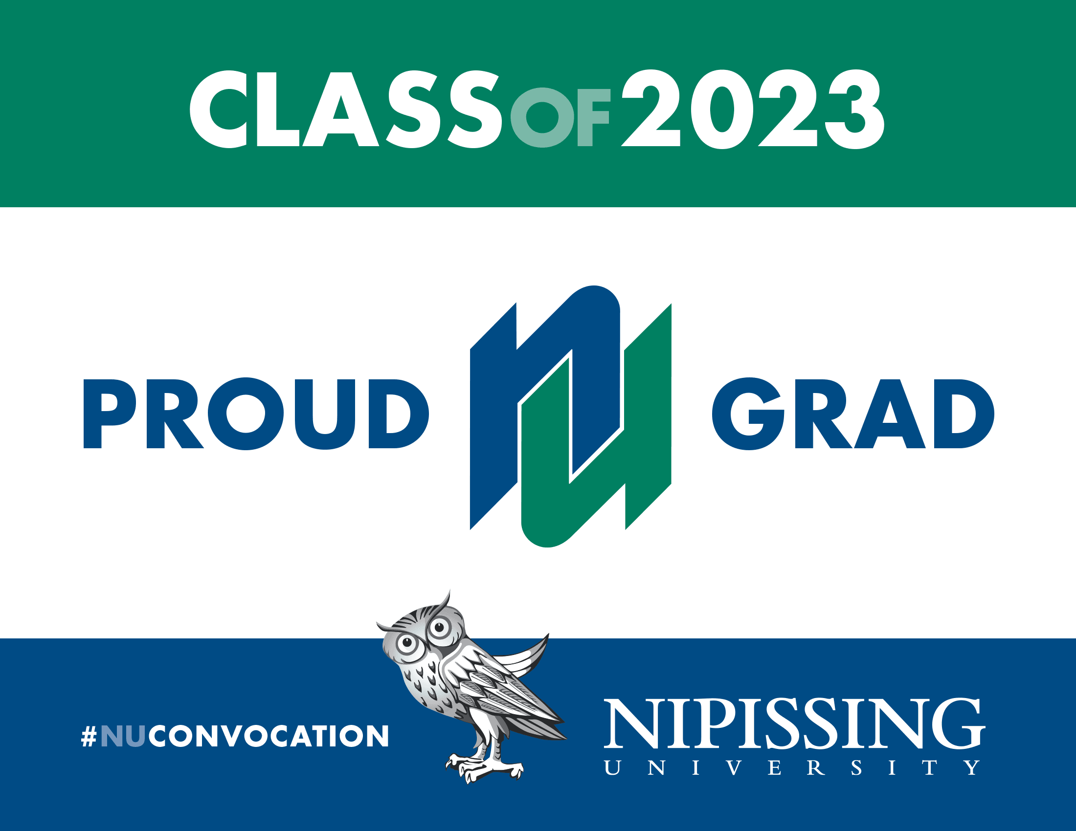 Class of 2023 Convocation Lawn Sign Proud Grad