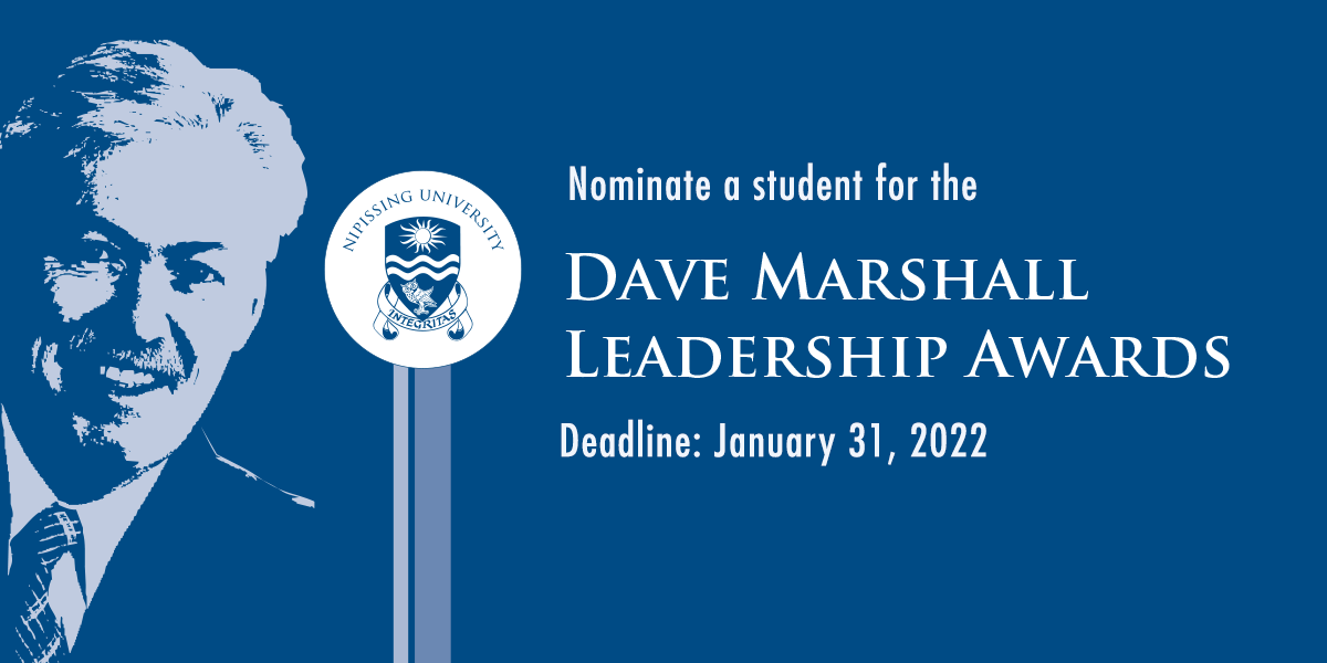 Dave Marshall Leadership Awards nomination deadline January 31, 2022