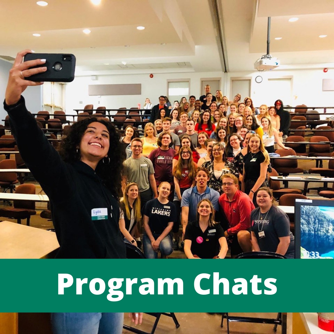 O-Week Program Chats classroom selfie
