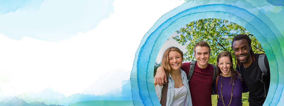 watercolour with students