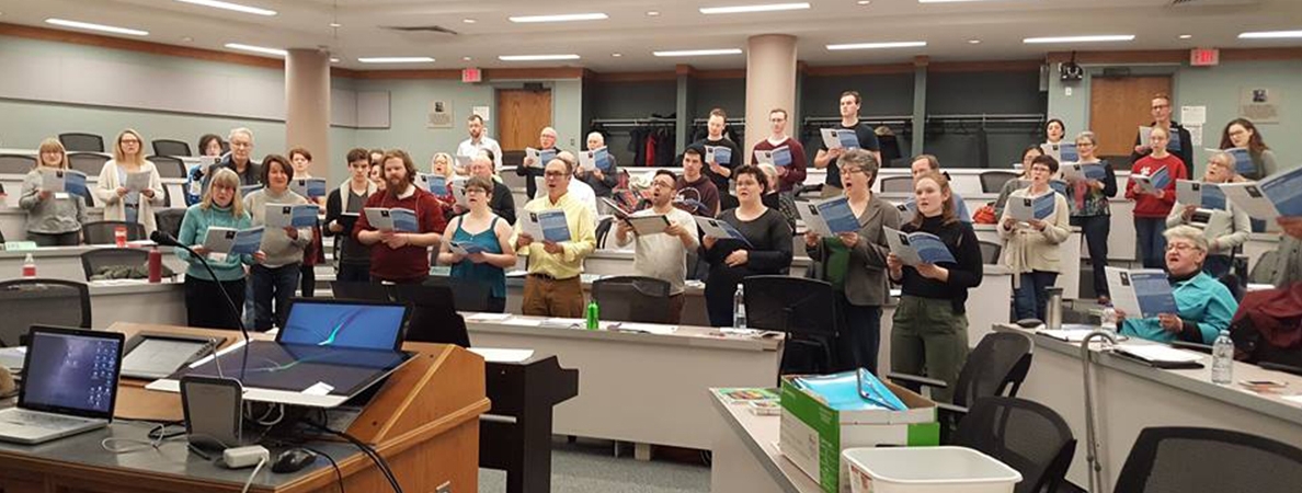 Near North Voices rehearsal