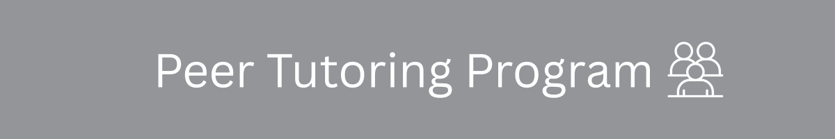 Peer Tutoring Program Banner