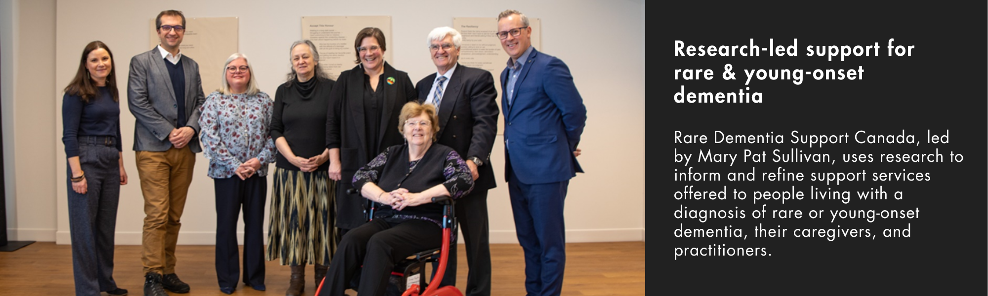 RDS Canada launch, caption: Research-led support for rare and young-onset dementia
