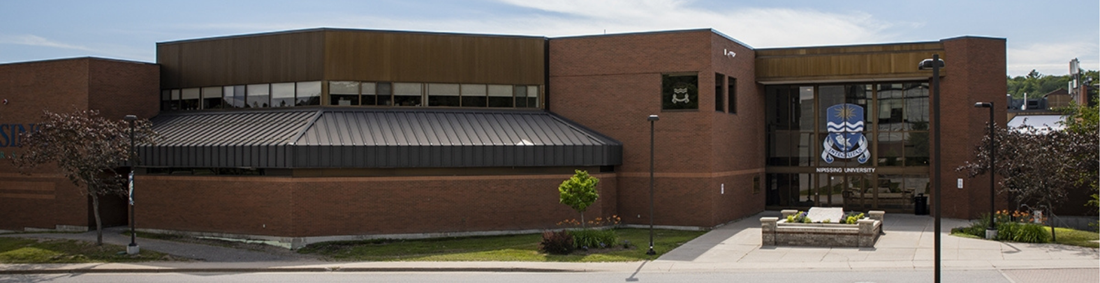 Nipissing front entrance of building.