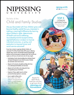 Child and Family Studies brochure cover
