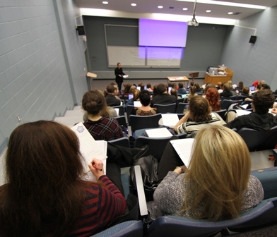 students in lecture hall