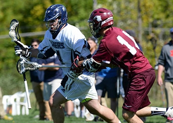Lacrosse Action shot vs Mac 