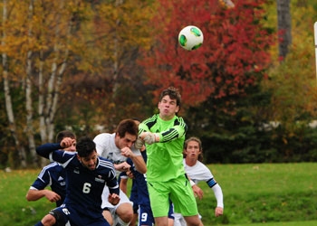 Men's Soccer action