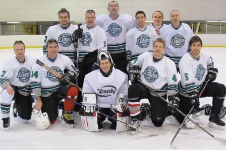 Photo of staff hockey players