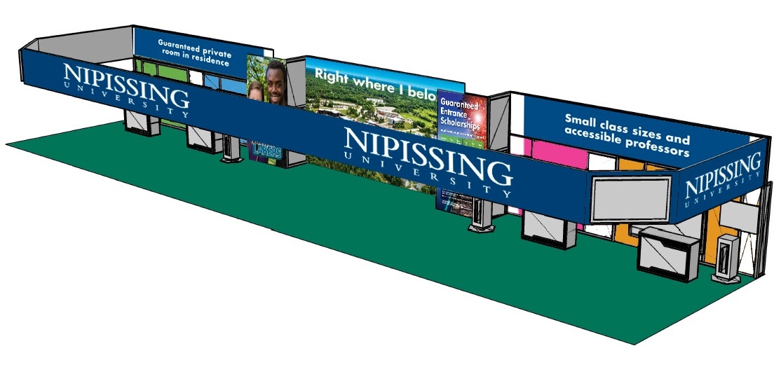 Photo of OUF booth 3D mockup