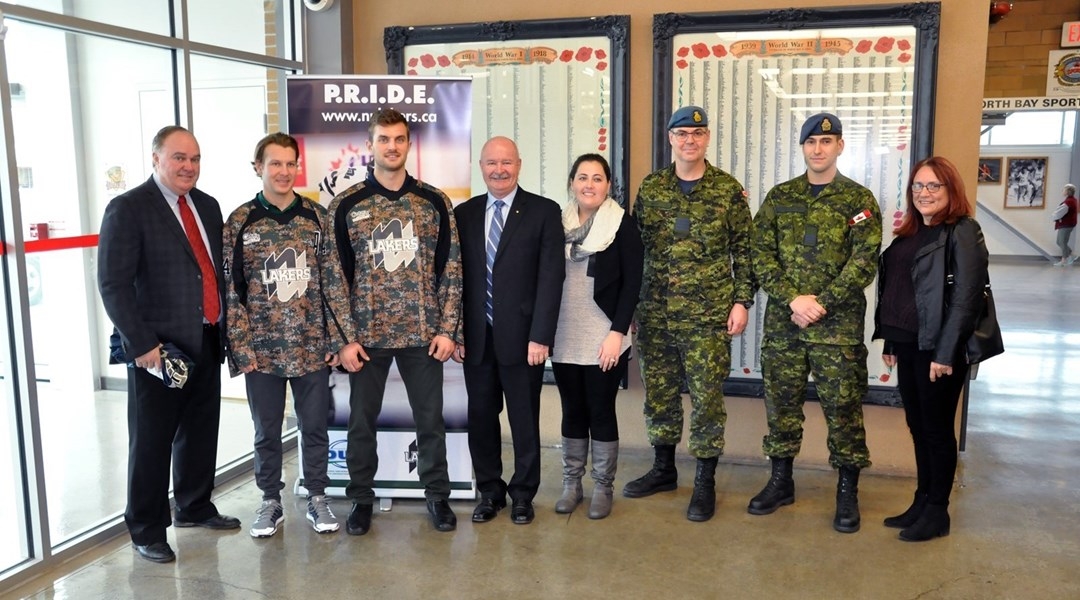 Lakers men’s hockey team Military Appreciation Night