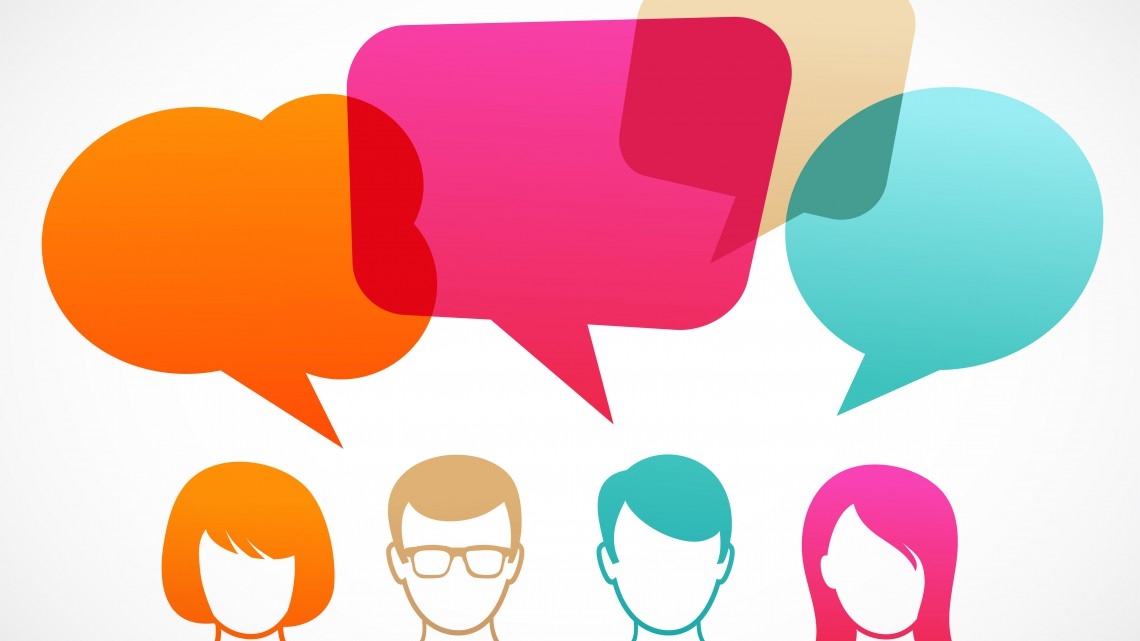 Debate speech bubbles