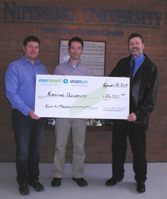 Photo of NU accepting sustainability check