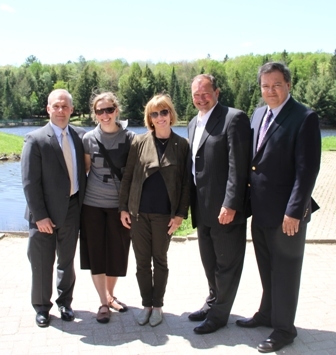 Officials at Trails media event
