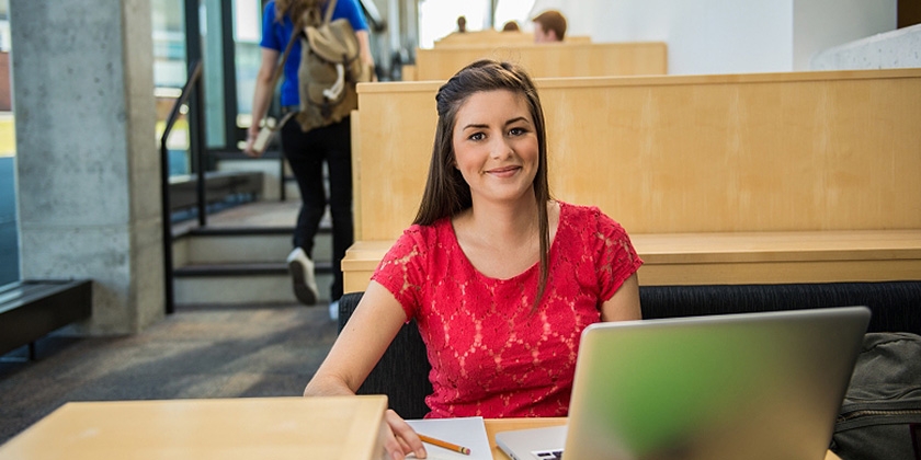 Students in the Harris Learning Library