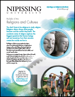 Religions and Cultures brochure cover