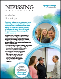 Sociology brochure cover