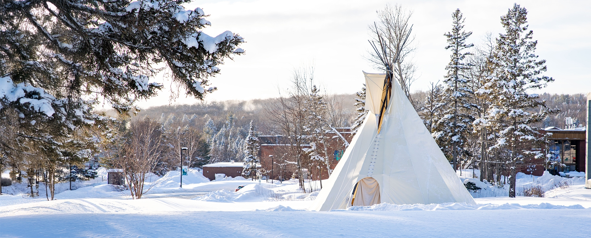 tent in the snow