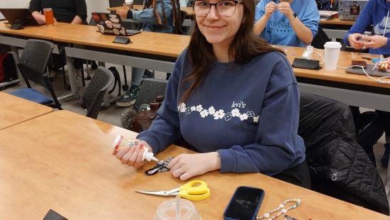 INDG 3106 Indigenous Health & Wellbeing class in November 2023 - students participating in a community service learning assignment; making Faceless Dolls as a fundraiser for Amelia Rising and to raise awareness about the health impacts of violence on Indigenous communities