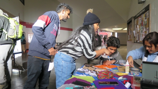 INDG 3106 Indigenous Health & Wellbeing class in November 2023 - students participating in a community service learning assignment; making Faceless Dolls as a fundraiser for Amelia Rising and to raise awareness about the health impacts of violence on Indigenous communities