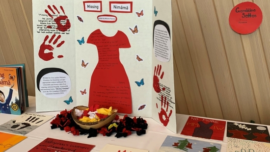 Putting theory into action: INDG 3106 Indigenous Health and Wellness students created an awareness-raising event and donation drive as part of the 16 Days of Activism Against Gender-Based Violence November 28, 2022.