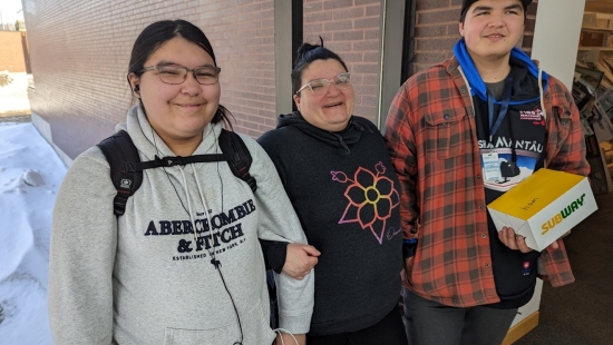 INDG 2907 Indigenous Philosophy – Bimaadsiwin: The class in the Winter 2023 semester created a storybook walk that has been on display in the Library. The students got together to create art that expresses different Indigenous values.