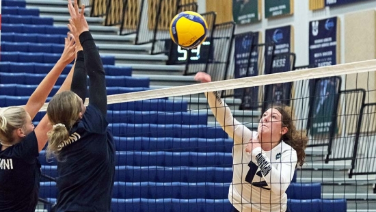 Women's Volleyball net action