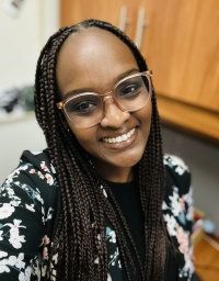 A woman taking a selfie