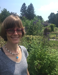 Michelle Graham in front of a nature background