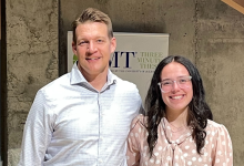 Nipissing professor Dr. Mark Bruner and Master of Science in Kinesiology student Cassidy Brooks