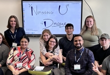 School of Business students group photo at Y-academy in Finland