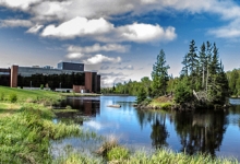 Nipissing University Pond in the Summer