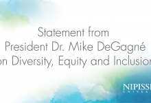 Nipissing University is built on our values of equity, diversity and inclusion.