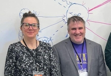 Proffesor Anna Przednowek (Nipissing University), David Hill (PARN presentation collaborator) and Jerry Orest Poliszczuk (Nipissing University, Bachelor of Social Work student).