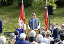 Dr. Scott Russell at the Nipissing Chancellor Ceremony