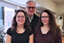 Montana Warbrick, Dr. Peter Nosko and Laura Rossi,