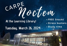 Carpe Noctem Library is open to midnight