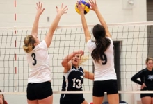 Photo of Lakers women's volleyball game