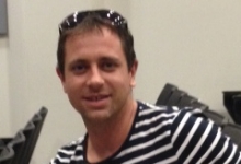 Martin Holmes with award