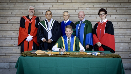 Dr. Scott Russell at the Nipissing Chancellor Ceremony