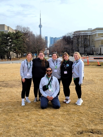 2025 Nursing Games Students in front of CN Tower