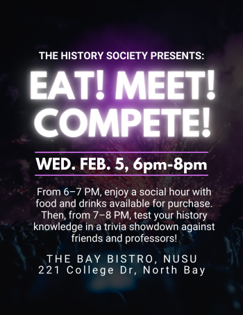 Eat meet compete poster
